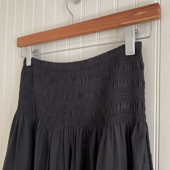 Madewell Smocked-Waist Poplin Midi Skirt NWT - Picture 6 of 9